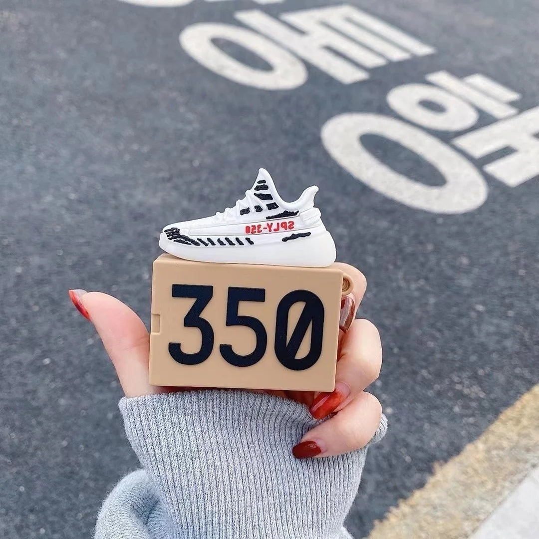 3D Sneaker Wireless Charging Box Headphone Soft Cover